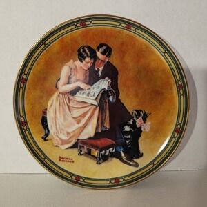 Norman Rockwell Plate American Dream "A Couple's Commitment" Knowles 84-R70-7.2